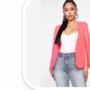 Fashion Nova Vibrant Pink Blazer